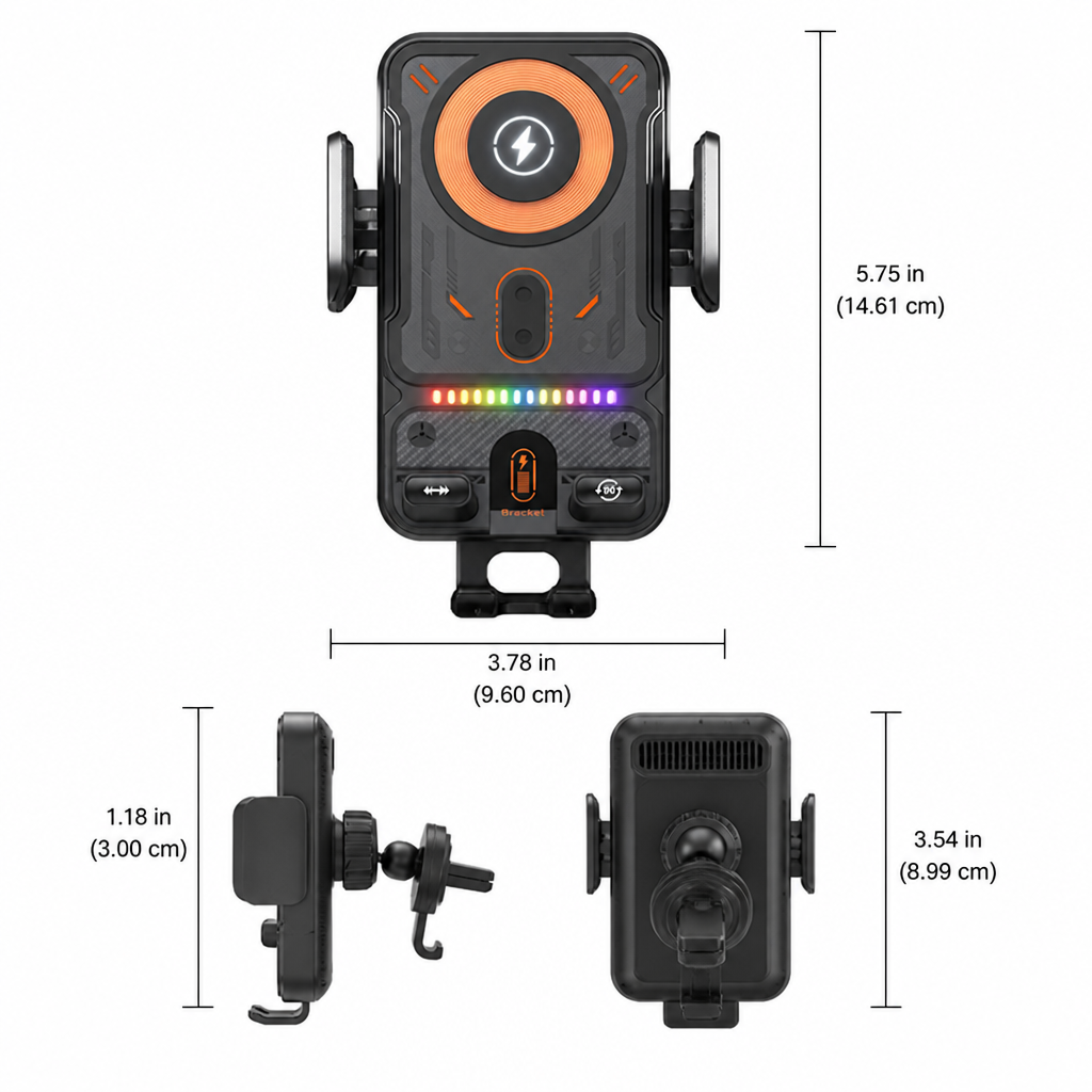 Car Phone Holder with Wireless Charger