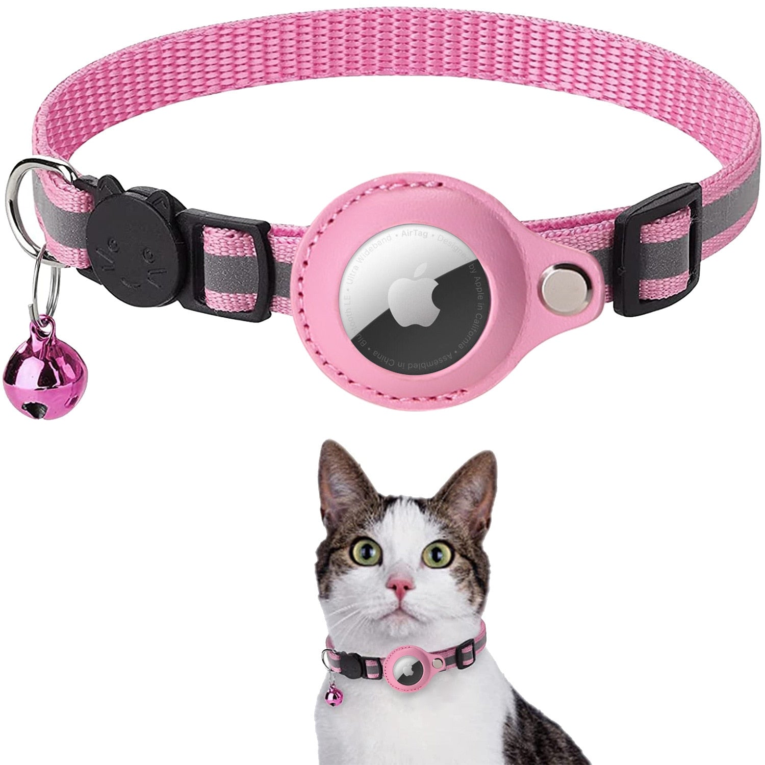 Cat Collar with AirTag Holder
