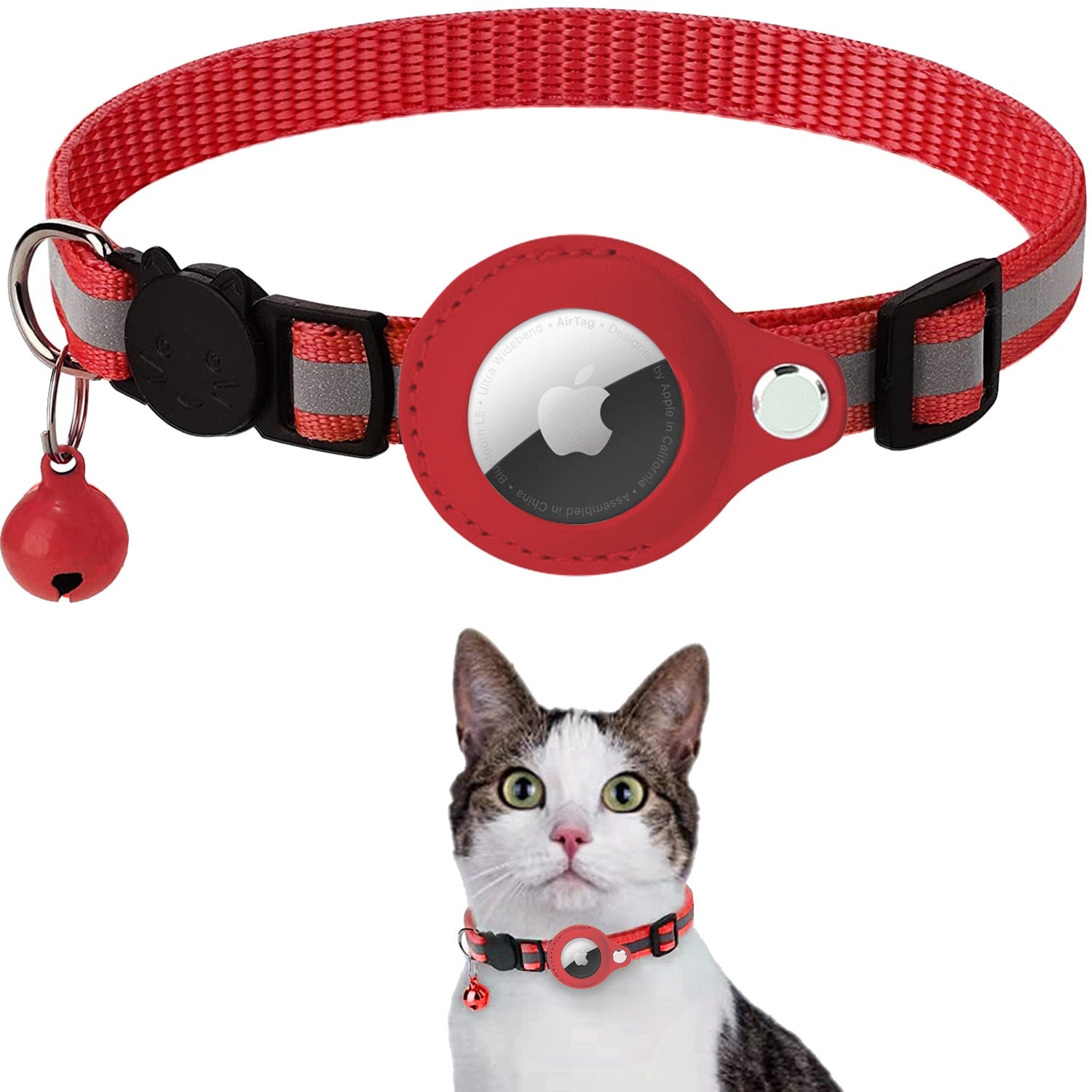 Cat Collar with AirTag Holder