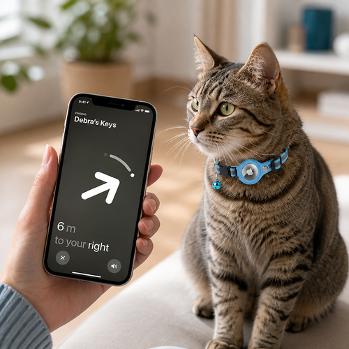 Cat Collar with AirTag Holder