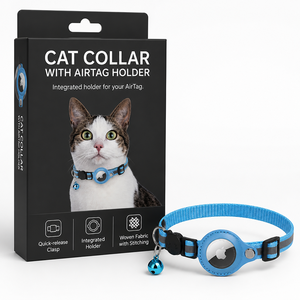 Cat Collar with AirTag Holder