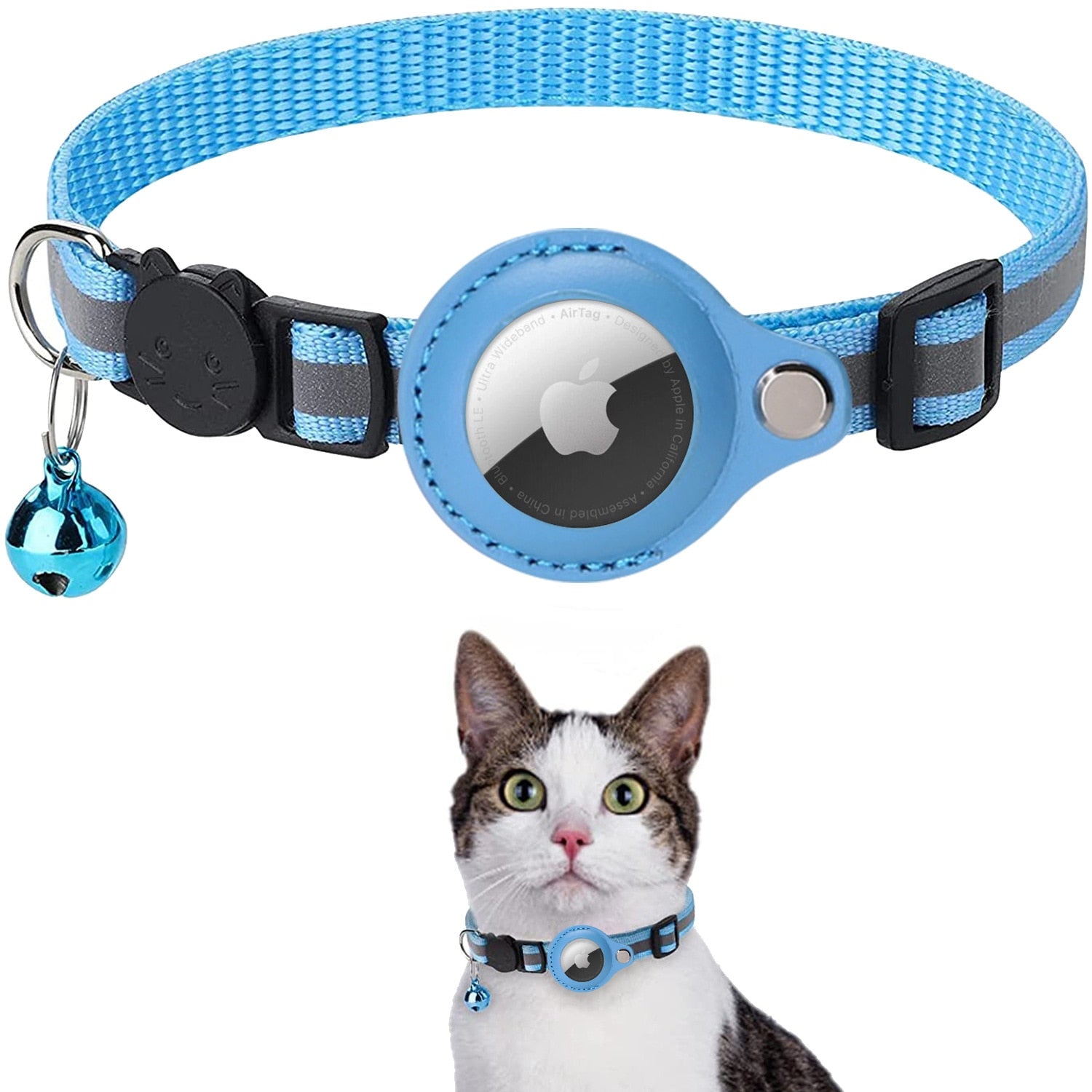Cat Collar with AirTag Holder