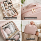 Cosmetic Bag with Multiple Compartments