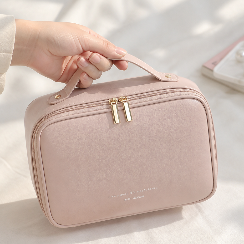 Cosmetic Bag with Multiple Compartments