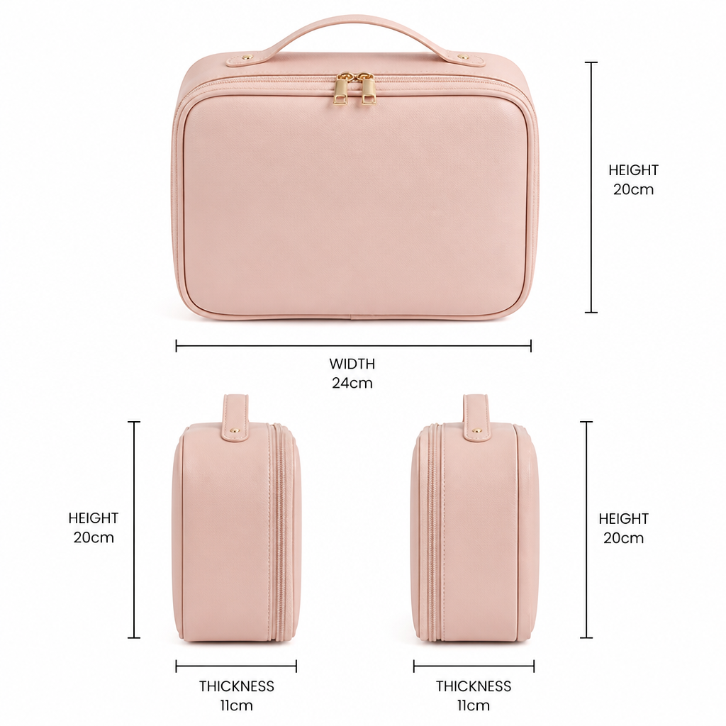 Cosmetic Bag with Multiple Compartments