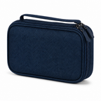Electronics Bag Case with Double-Layer Compartments