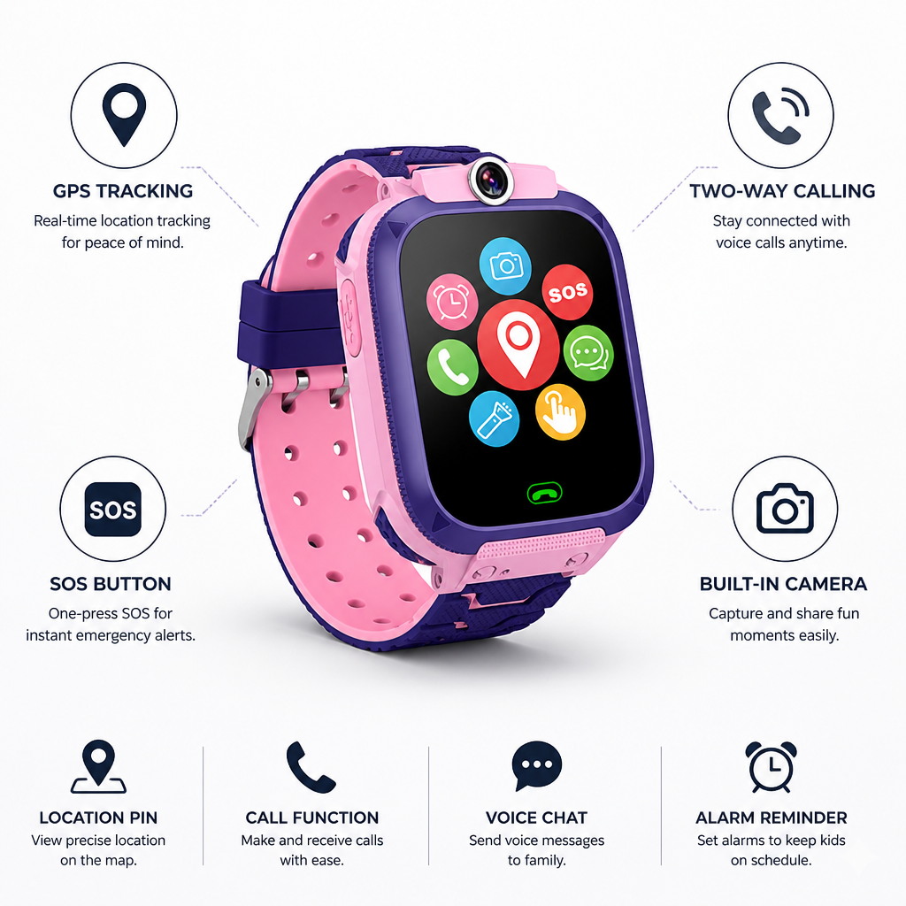 Kids Smartwatch with SOS Button