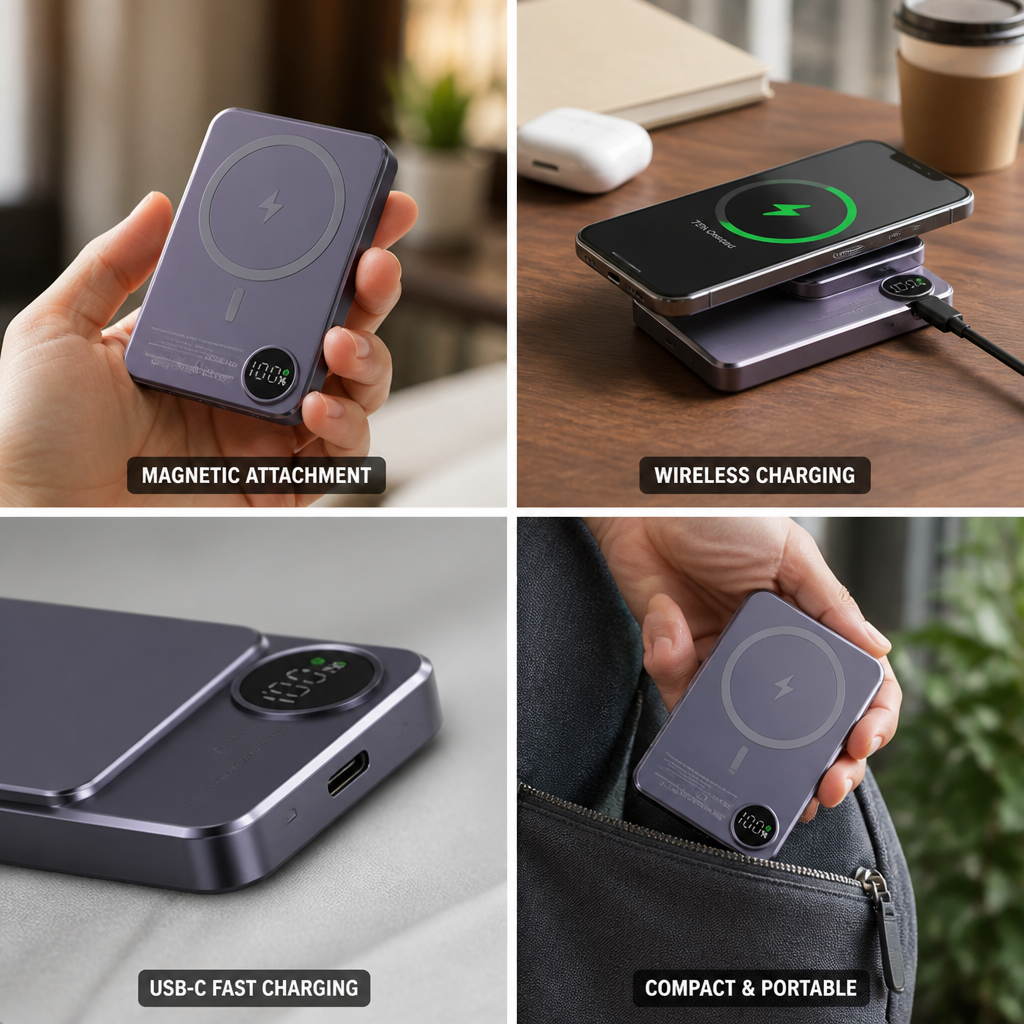 Magnetic Wireless Power Bank