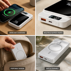 Power Bank with Built-In Wireless Charging Pad