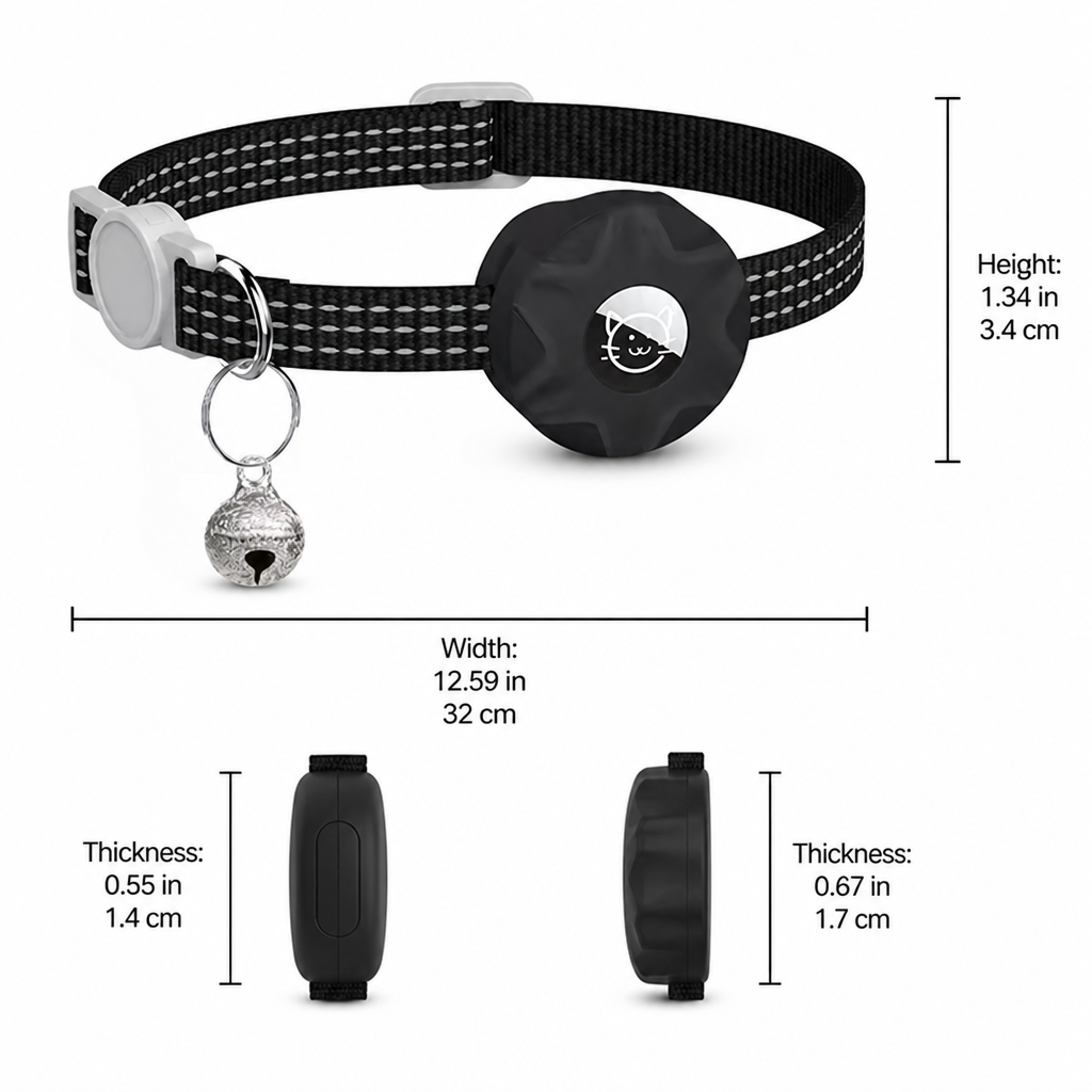 Smart Pet Tracker with Reflective Collar