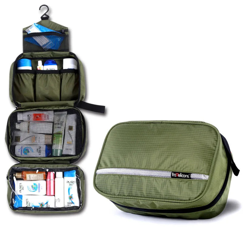 Toiletry Bag with Water-Repellent Exterior