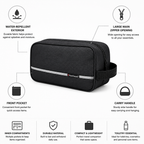 Toiletry Bag with Water-Repellent Exterior