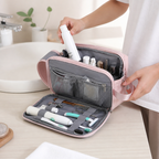 Toiletry Bag with Water-Repellent Oxford Fabric