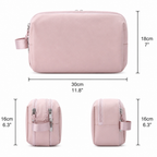 Toiletry Bag with Water-Repellent Oxford Fabric