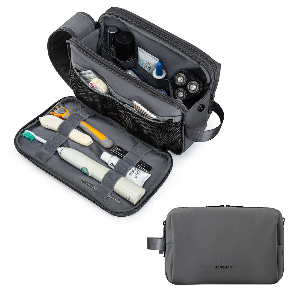 Toiletry Bag with Water-Repellent Oxford Fabric
