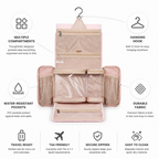 Toiletry Organizer with Hanging Hook