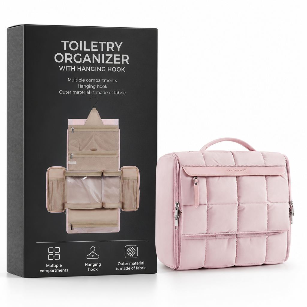 Toiletry Organizer with Hanging Hook