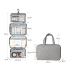 Travel Cosmetic Organizer Bag with Rotating Hook