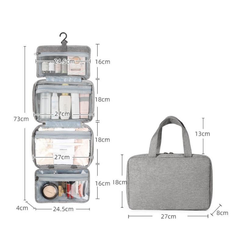 Travel Cosmetic Organizer Bag with Rotating Hook