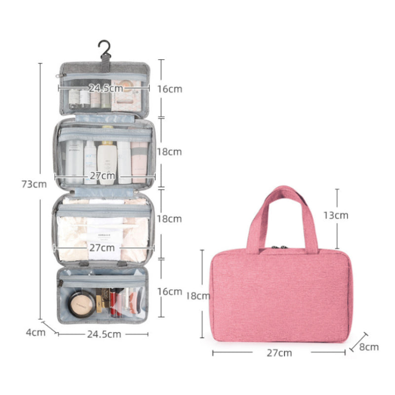 Travel Cosmetic Organizer Bag with Rotating Hook
