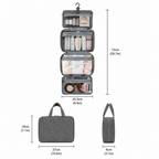 Travel Cosmetic Organizer Bag with Rotating Hook