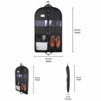 Travel Garment Bag with Double-Sided Zipper