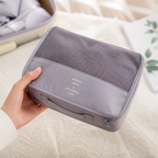 Travel Organizer Set with Mesh Packing Bags
