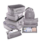 Travel Organizer Set with Mesh Packing Bags