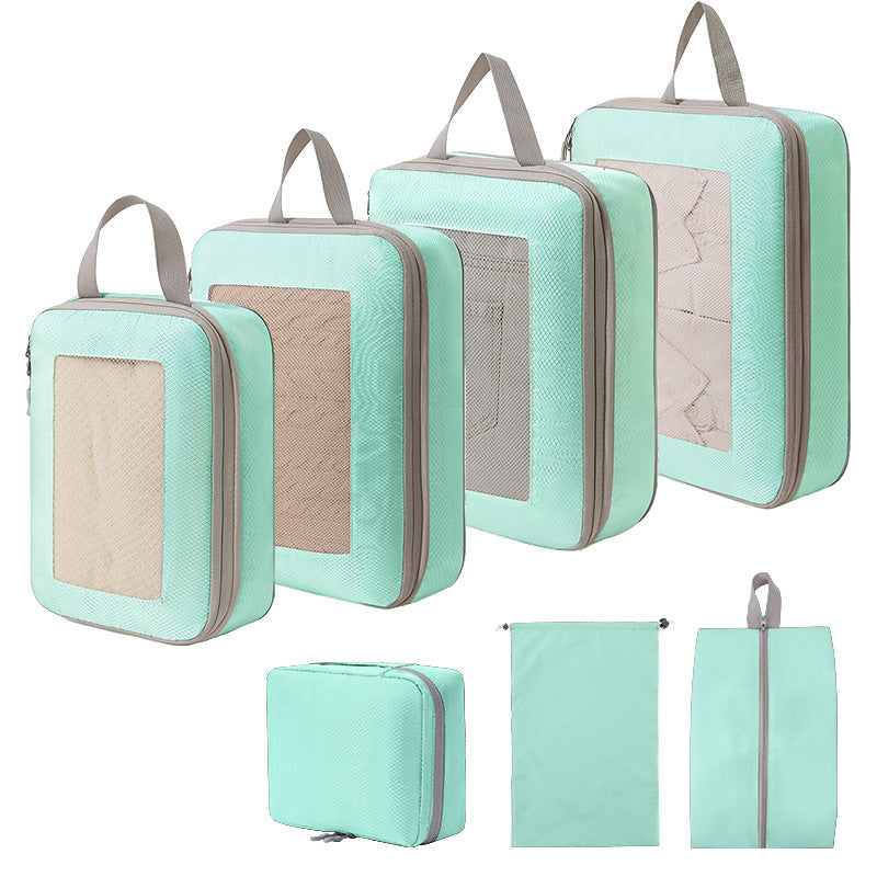 Travel Organizer with Transparent Mesh Cover