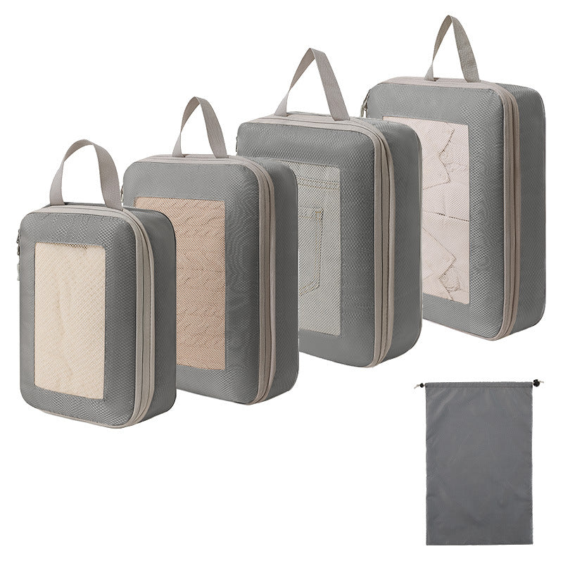 Travel Organizer with Transparent Mesh Cover