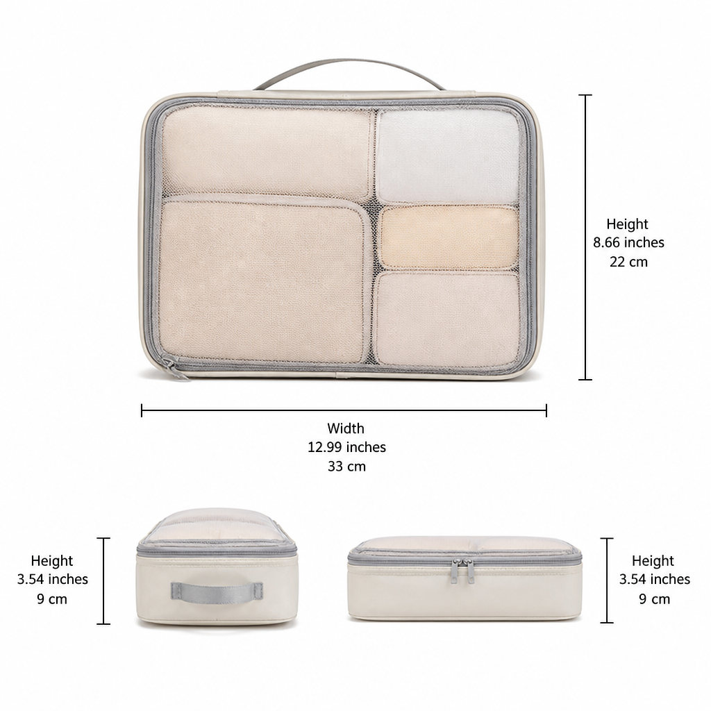 Travel Organizer with Transparent Mesh Cover