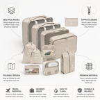 Travel Organizer with Zipper Closure