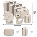 Travel Organizer with Zipper Closure