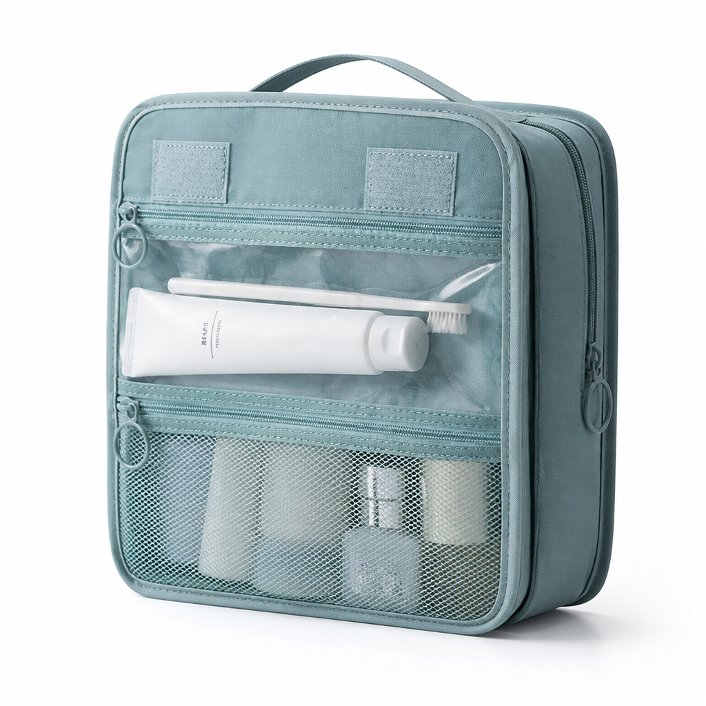Travel Toiletry Bag with Hanging Hook