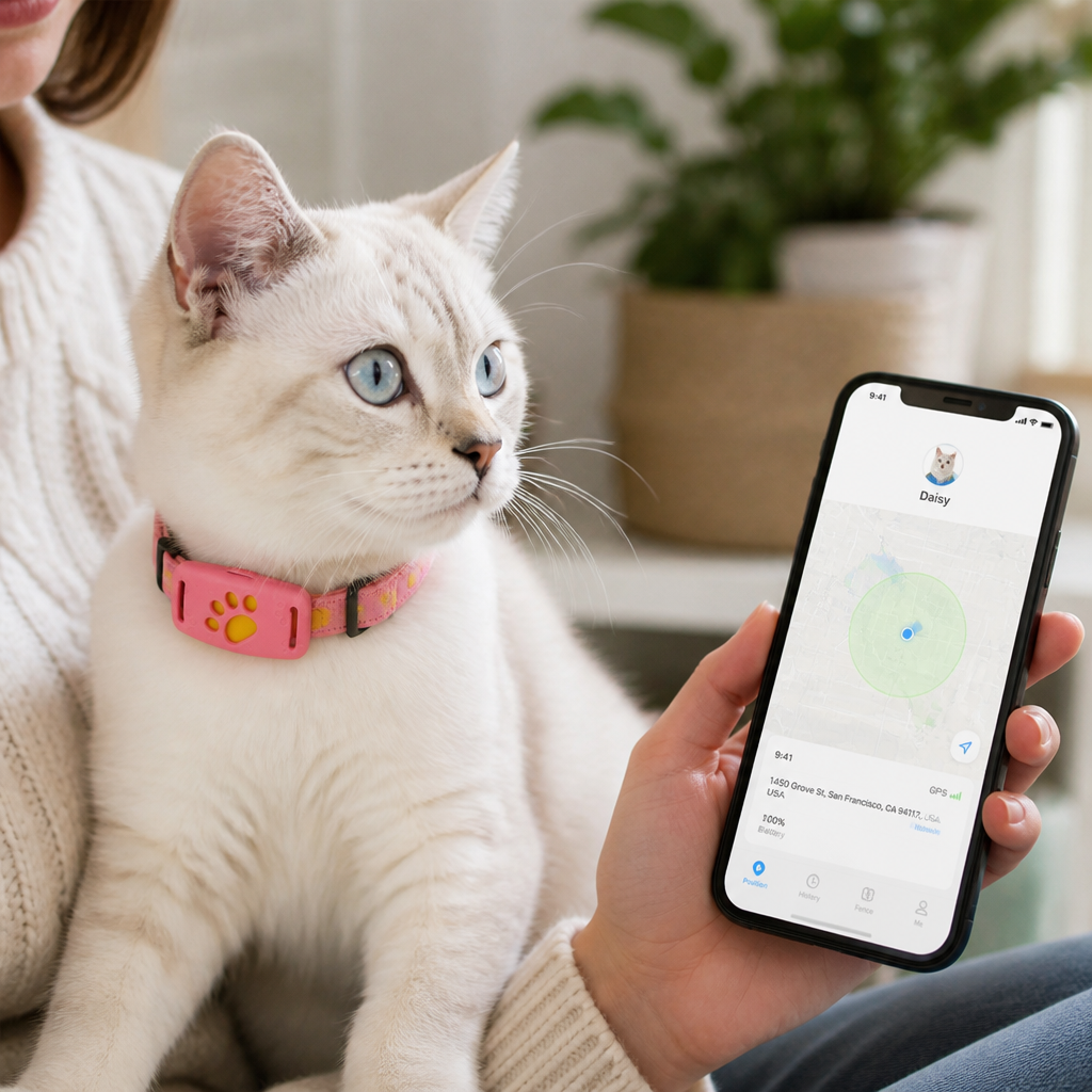 Cat GPS Tracker with Adjustable Collar
