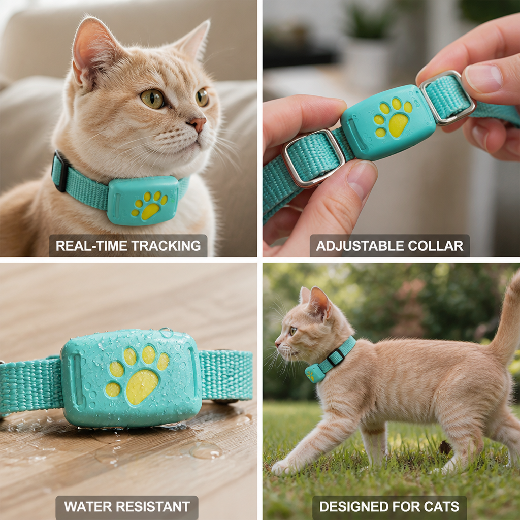 Cat GPS Tracker with Adjustable Collar