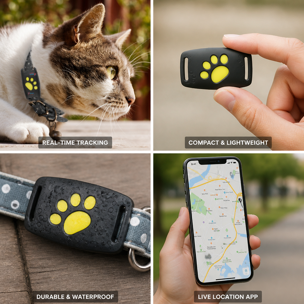 Cat GPS Tracker with Real-Time Location