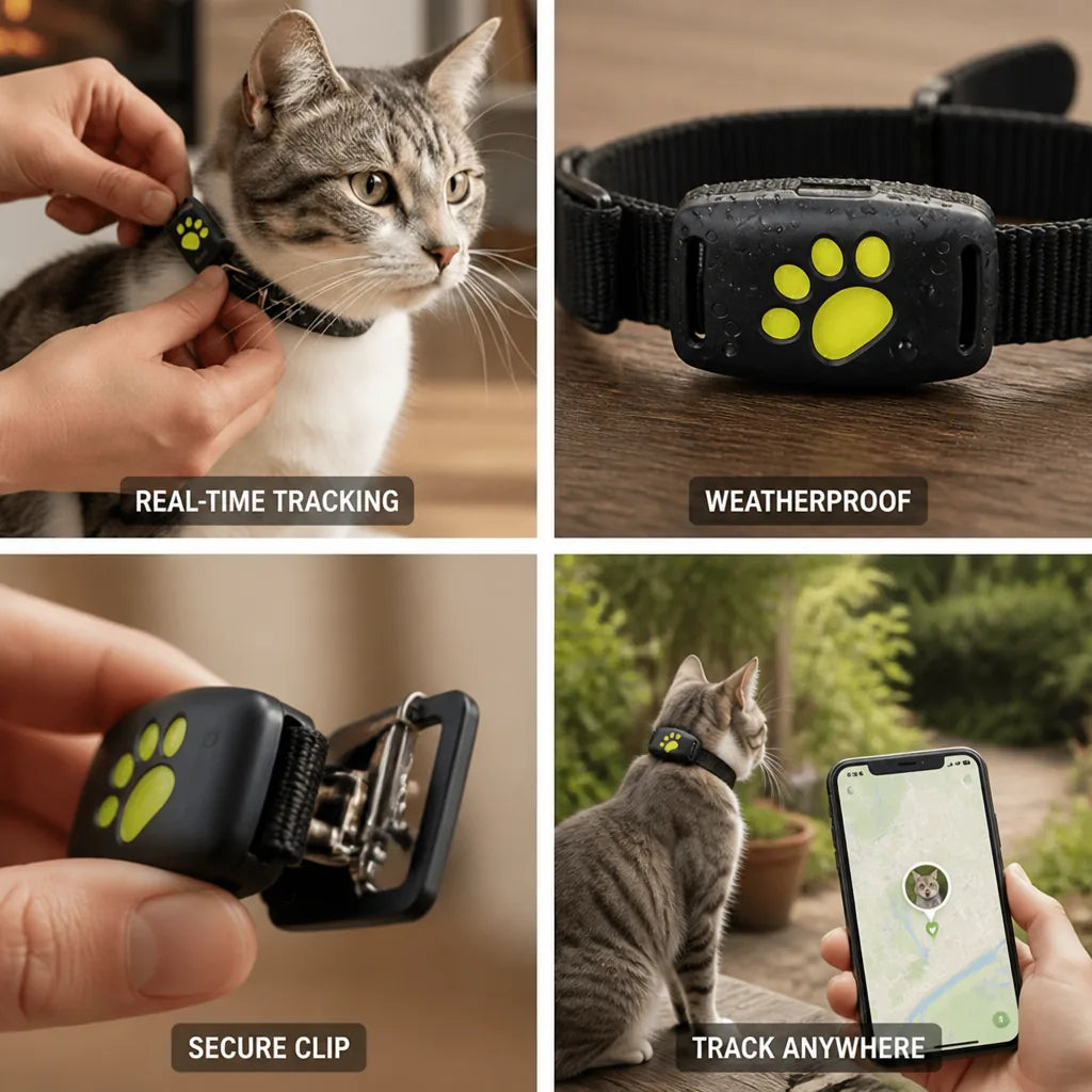 Cat GPS Tracker with Real-Time Tracking