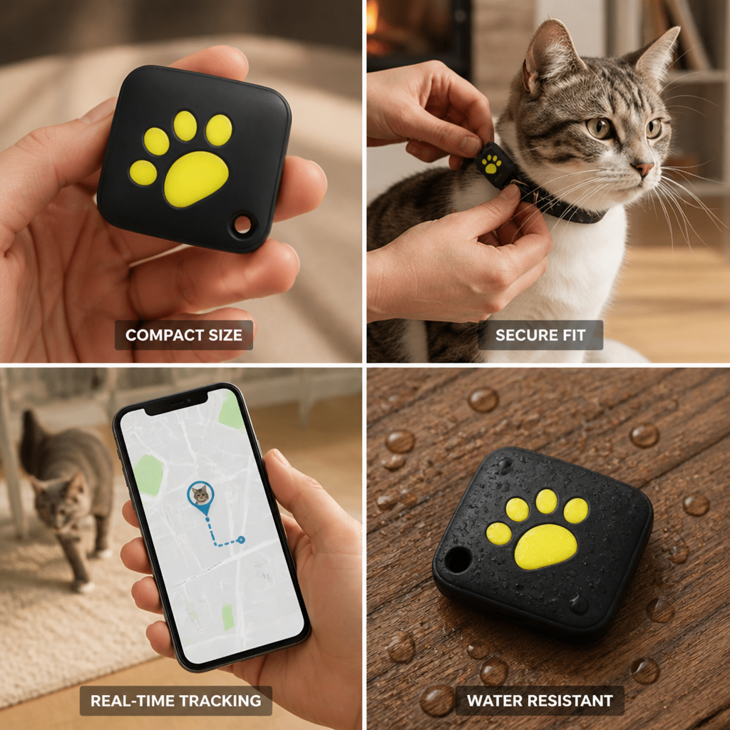 Cat GPS Tracker with Rechargeable Battery