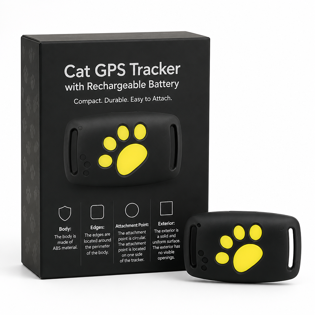 Cat GPS Tracker with Rechargeable Battery