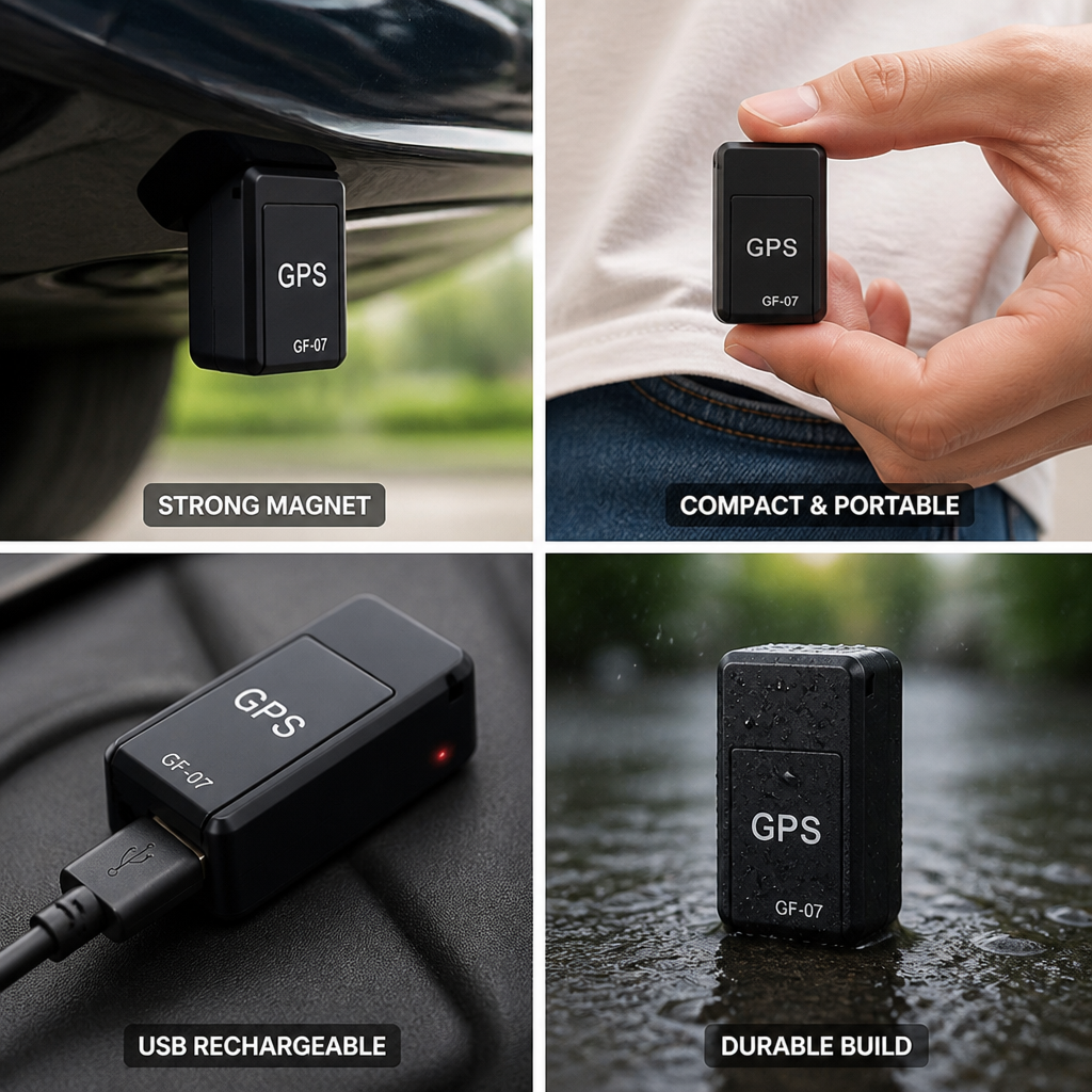 GPS Car Tracker with Built-In Magnet