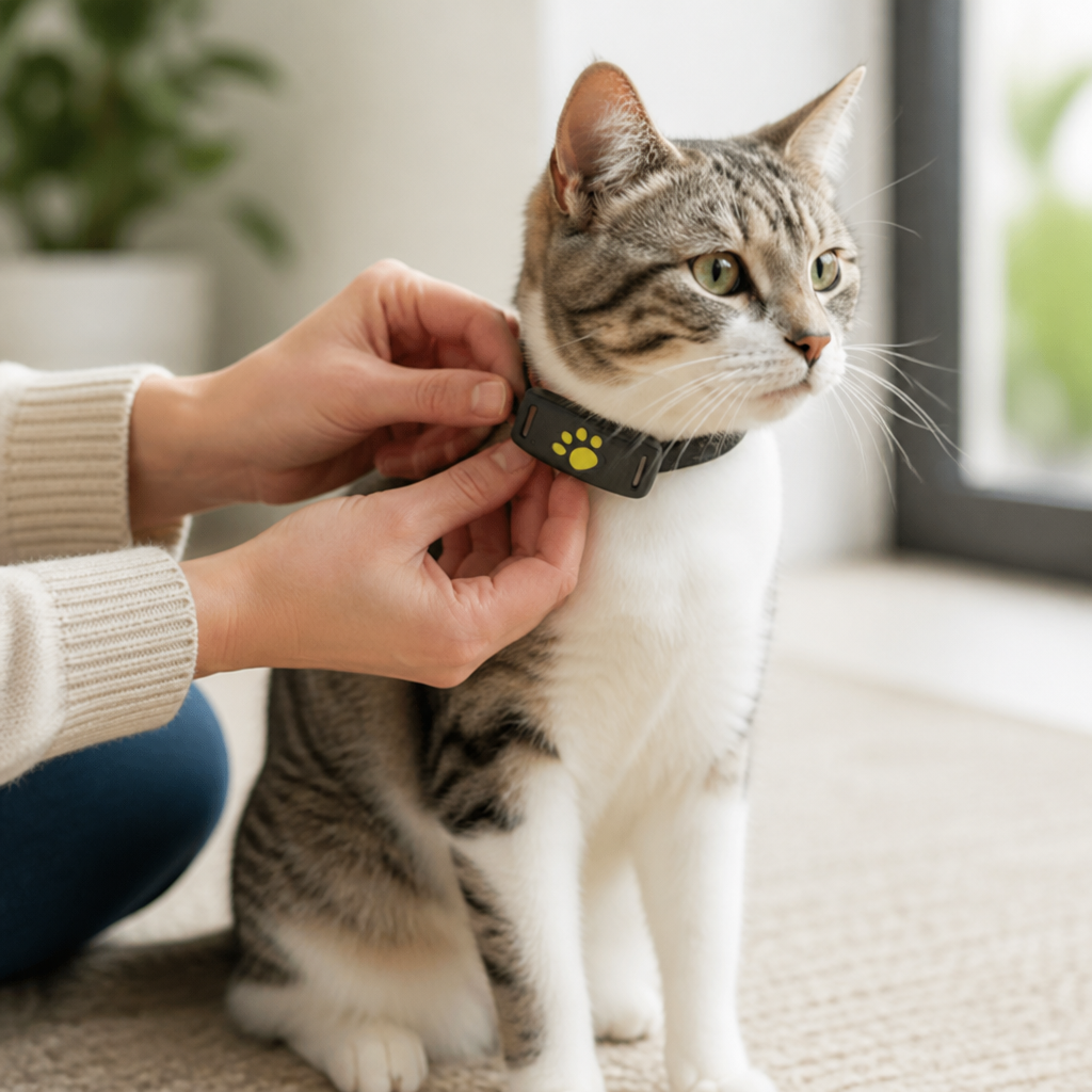 GPS Locator for Cats with Rechargeable Battery