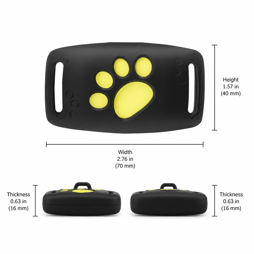 GPS Locator for Cats with Rechargeable Battery