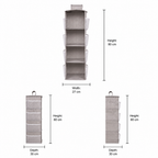 Hanging Closet Organizer with Rail Attachment