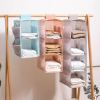 Hanging Closet Organizer with Rail Attachment