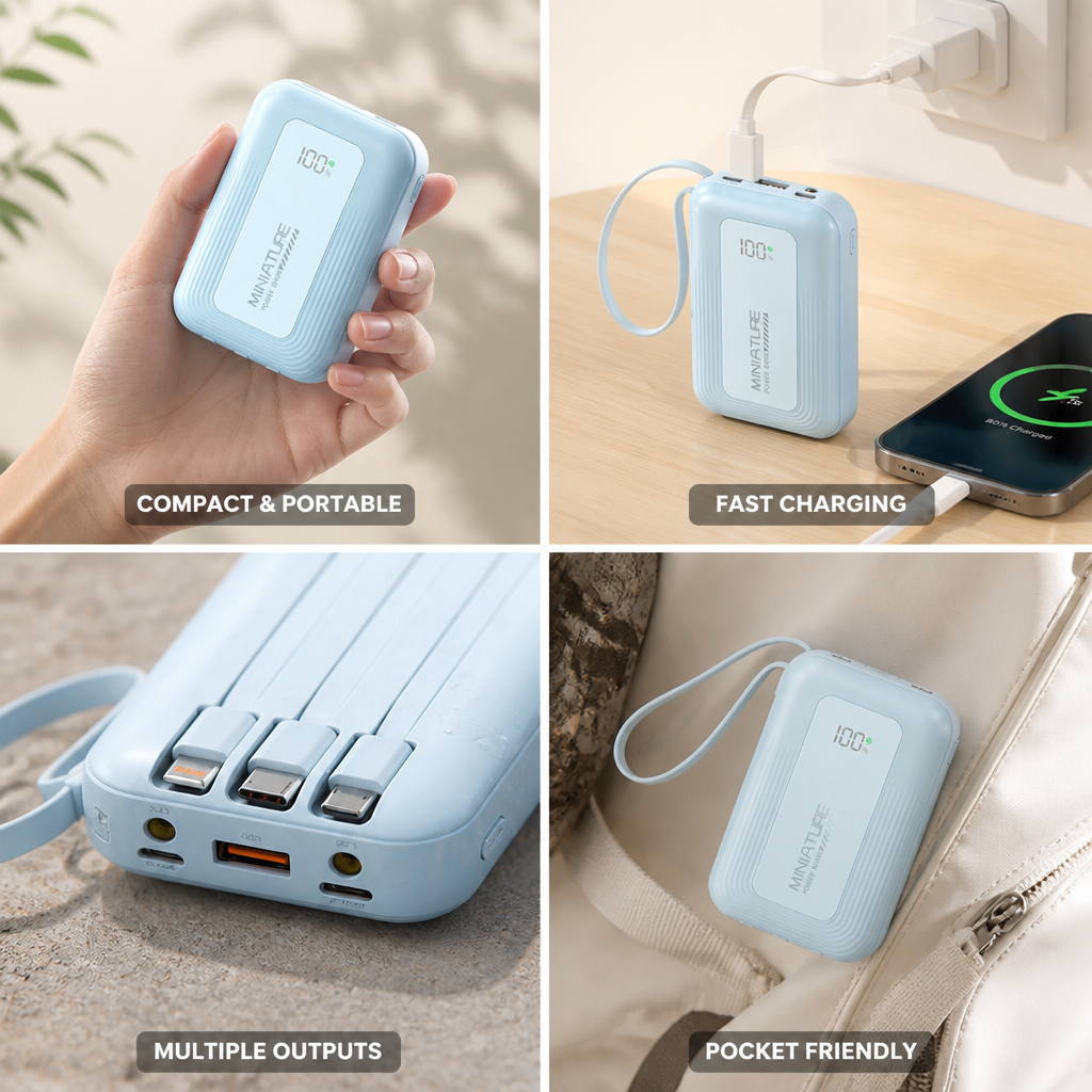 Mini Power Bank with LED Display