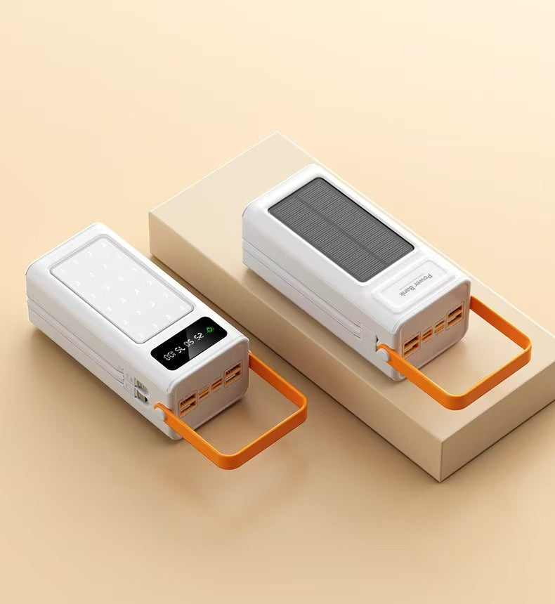 Portable Power Bank with Solar Charging