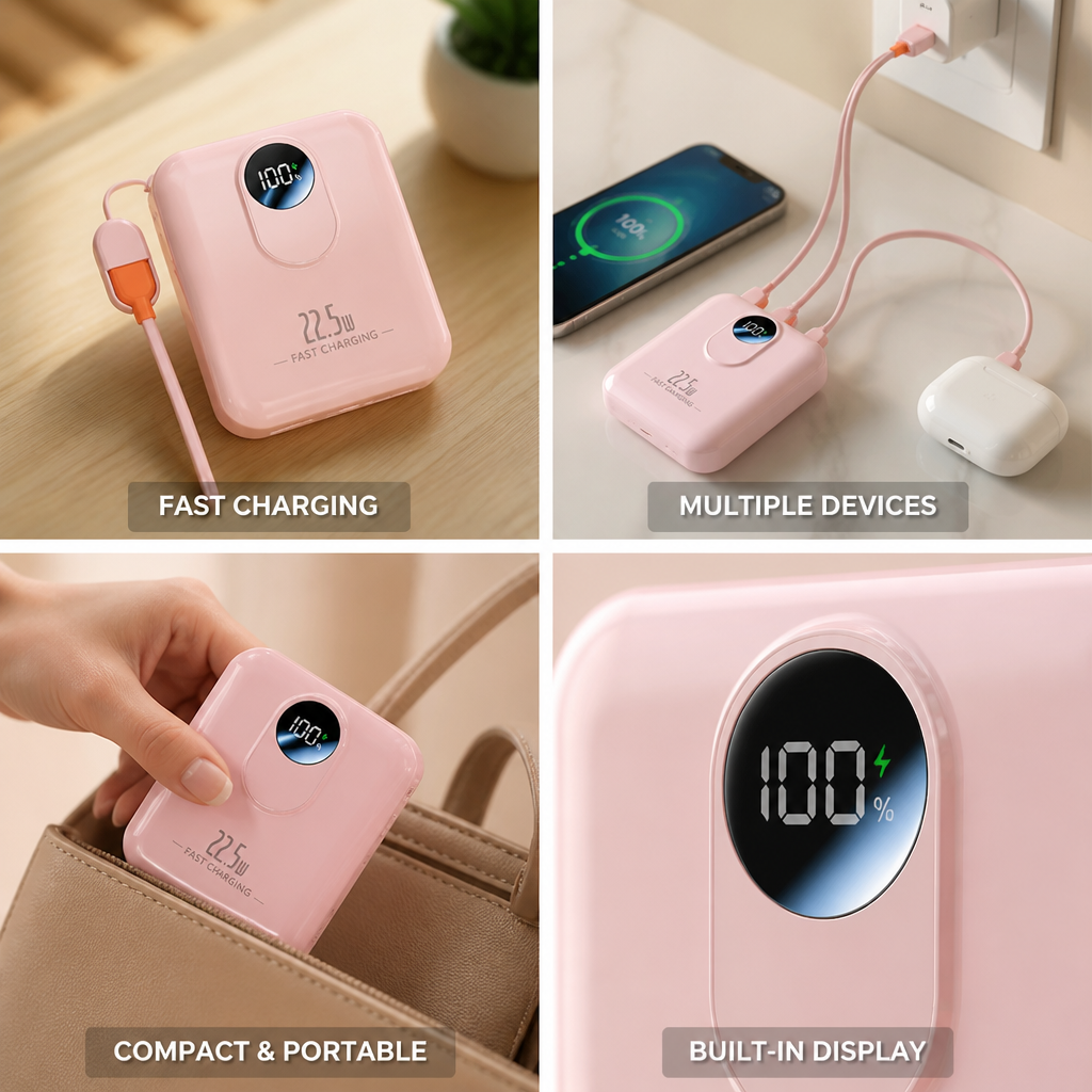 Power Bank | 22.5W Fast Charging & Built-In Display