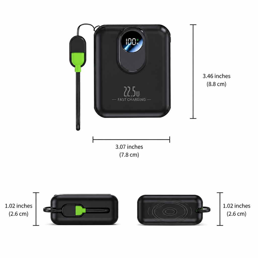 Power Bank | 22.5W Fast Charging & Built-In Display