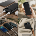 Power Bank | Fast Charging & Digital Battery Display | USB-C & USB-A Ports